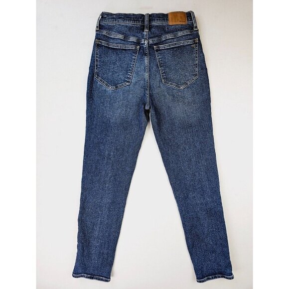 Madewell Size 26X28 Women's Blue Denim The Perfect Vintage Jean Embroidered Logo - Picture 1 of 13